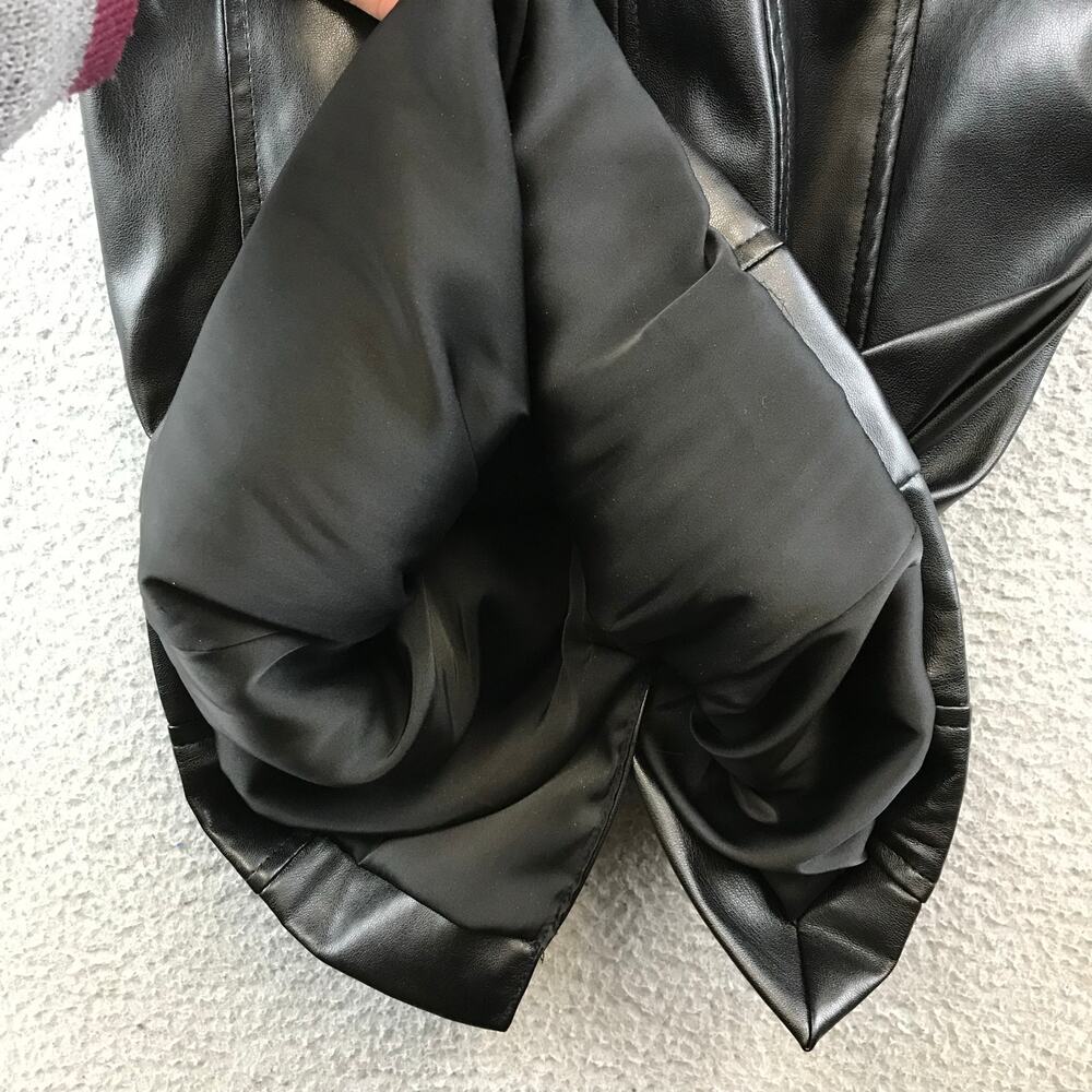 New $221 Tart Anastasia Vegan Leather Dress black size XS‎ - Picture 4 of 12